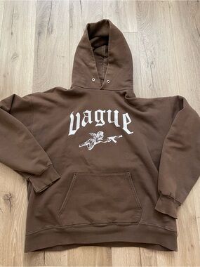 Vintage Vague studios hoodie streetwear actions not words oversized L